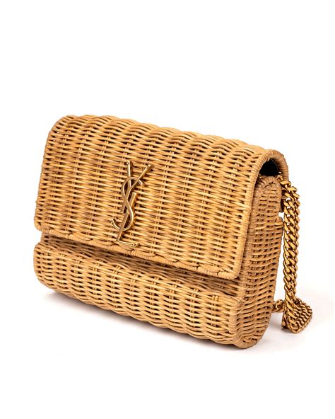 ysl bag rattan|ysl straw tote bag.